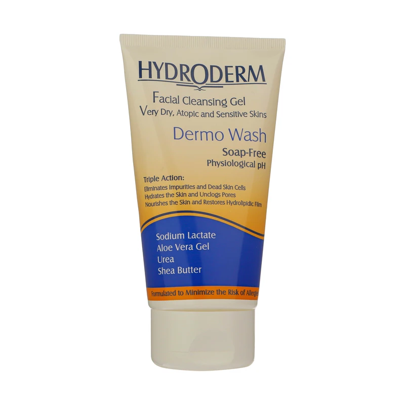 ژل شست‌وشو صورت هیدرودرم پوست خشک و حساس مدل Dermo Wash حجم 150 میلی لیتر