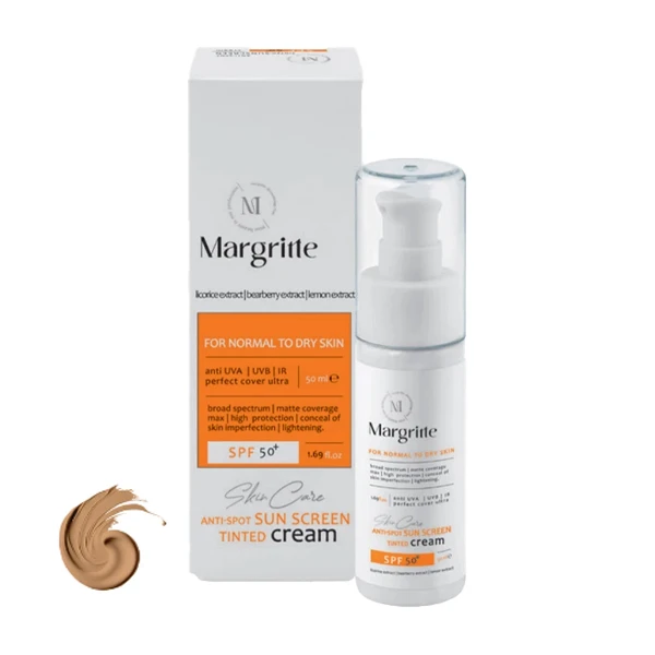 کرم ضد آفتاب رنگی مارگریت SPF 50 حجم 50میلی لیتر