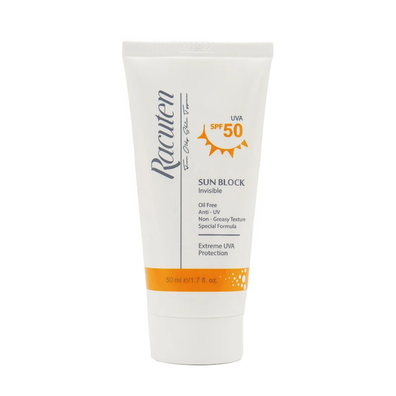 کرم ضد آفتاب بی رنگ راکوتن SPF50 پوست چرب 50 میلی لیتر