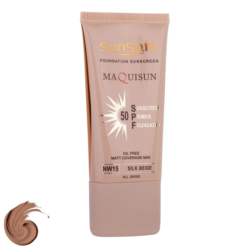 کرم ضدآفتاب رنگی صورت سان سیف شماره NW15 حجم 40 میلی‌لیتر با SPF 50