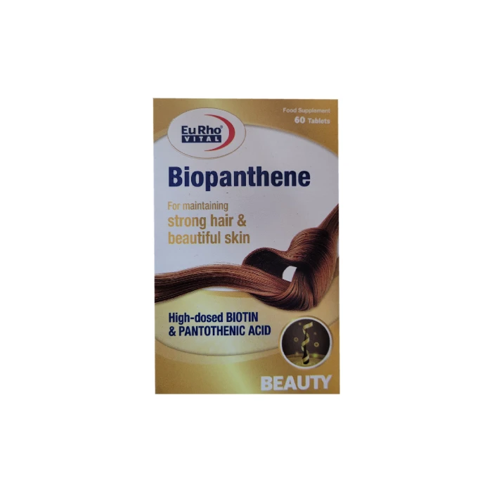 قرص تقویت پوست، مو و ناخن یوروویتال مدل Biopanthene بسته 60 عددی