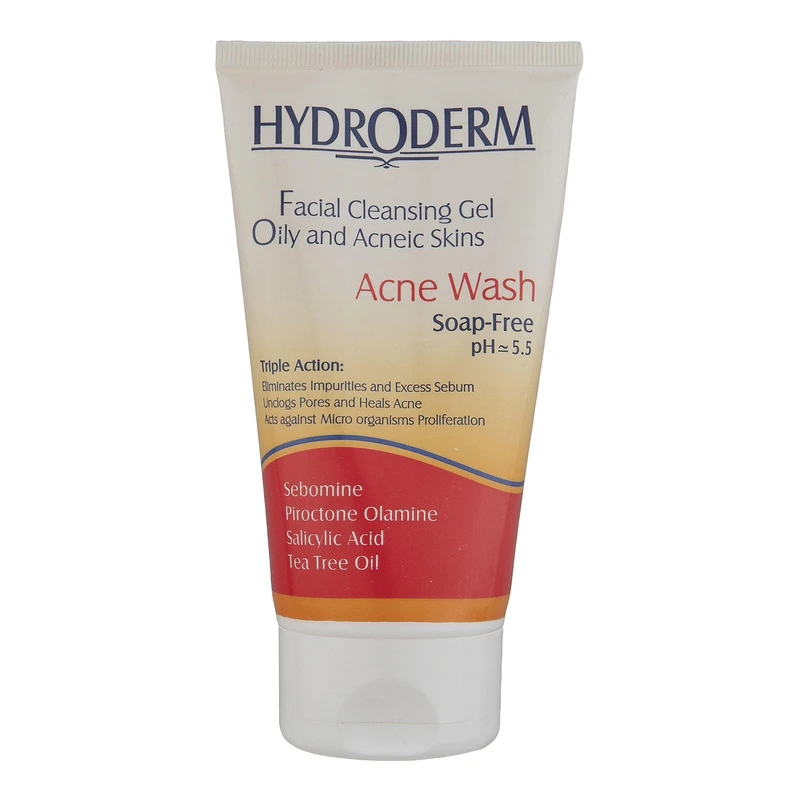 ژل شست‌وشو صورت هیدرودرم پوست چرب و آکنه مدل Acne Wash