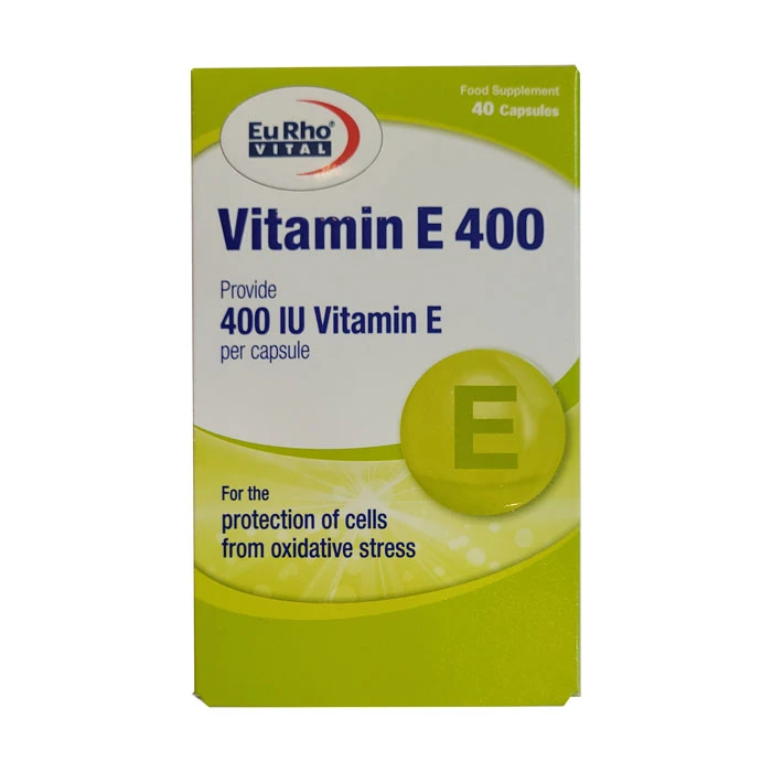 کپسول ویتامین E 400 واحد یوروویتال بسته 40 عددی