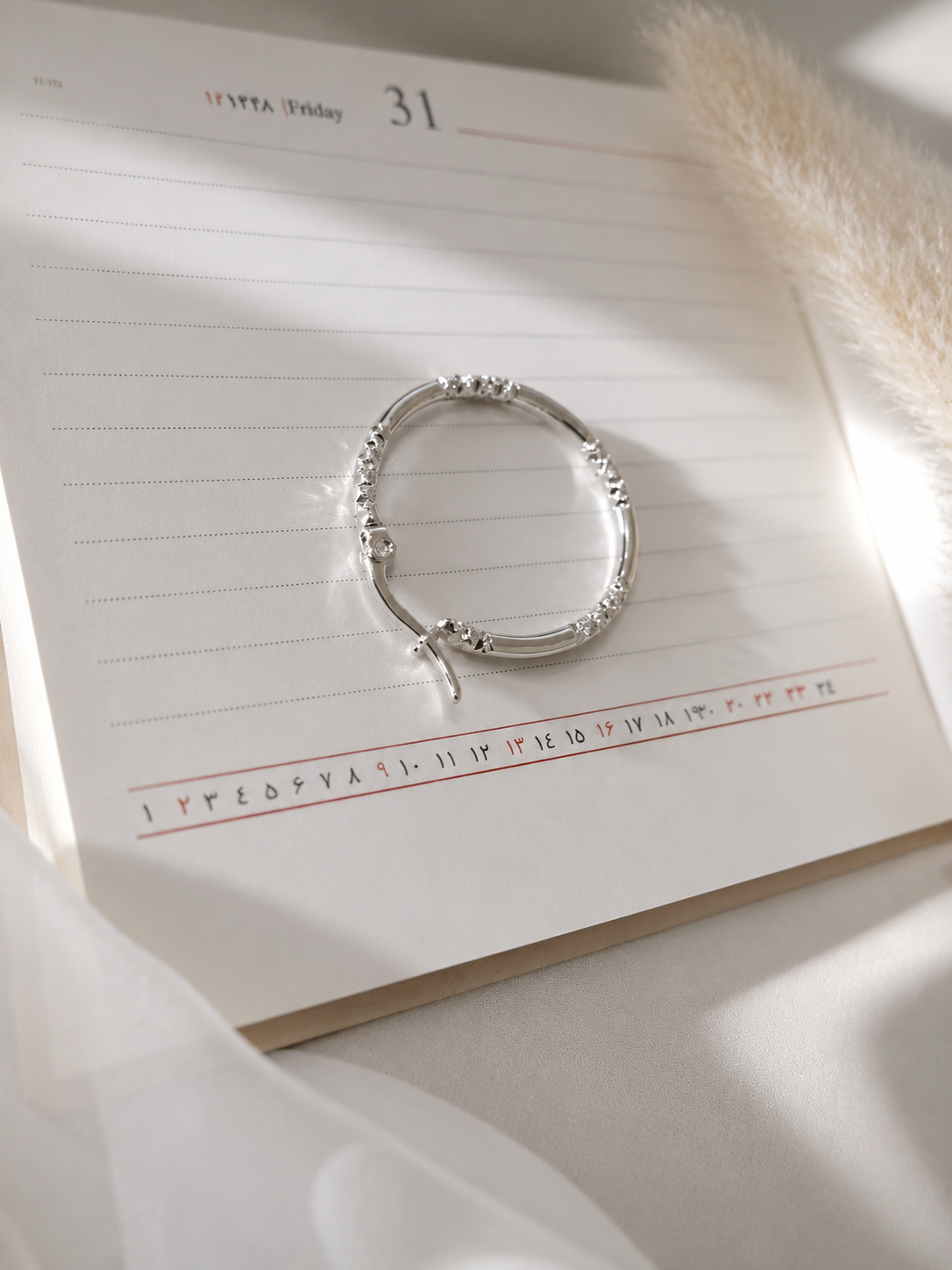 گوشواره حلقه ای کد 043