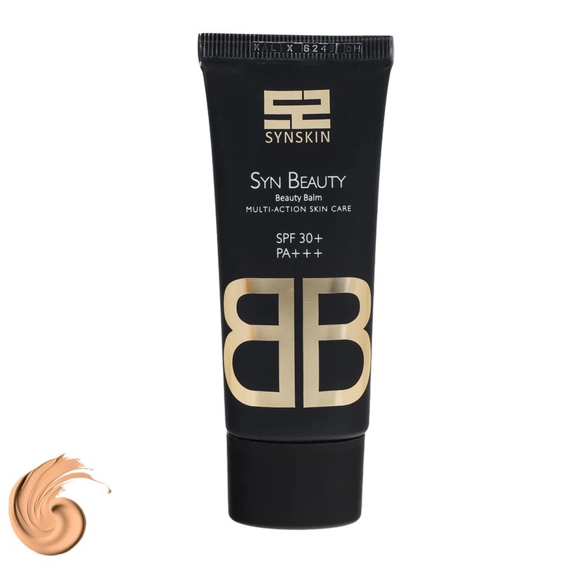 کرم پودر مایع ساین اسکین مدل Beauty Balm کاور متوسط SPF 30+ ضدپیری جلوه براق تناژ متوسط پایه زرد مناسب انواع پوست